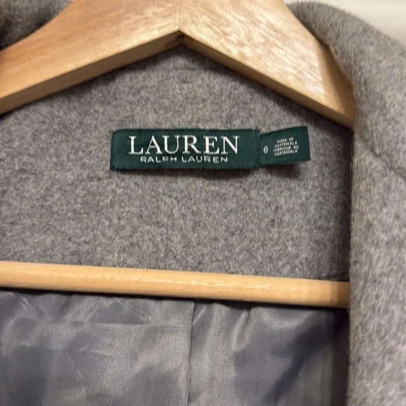 Ralph Lauren Grey Wool Coat - Picture 4 of 6